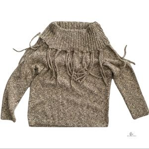 Chico Women size 2 sweater with cowl neck